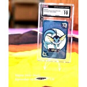 Vaporeon Pokémon Playing Cards (2019KO Point Salad Eevee Edition
GEMMINT
10